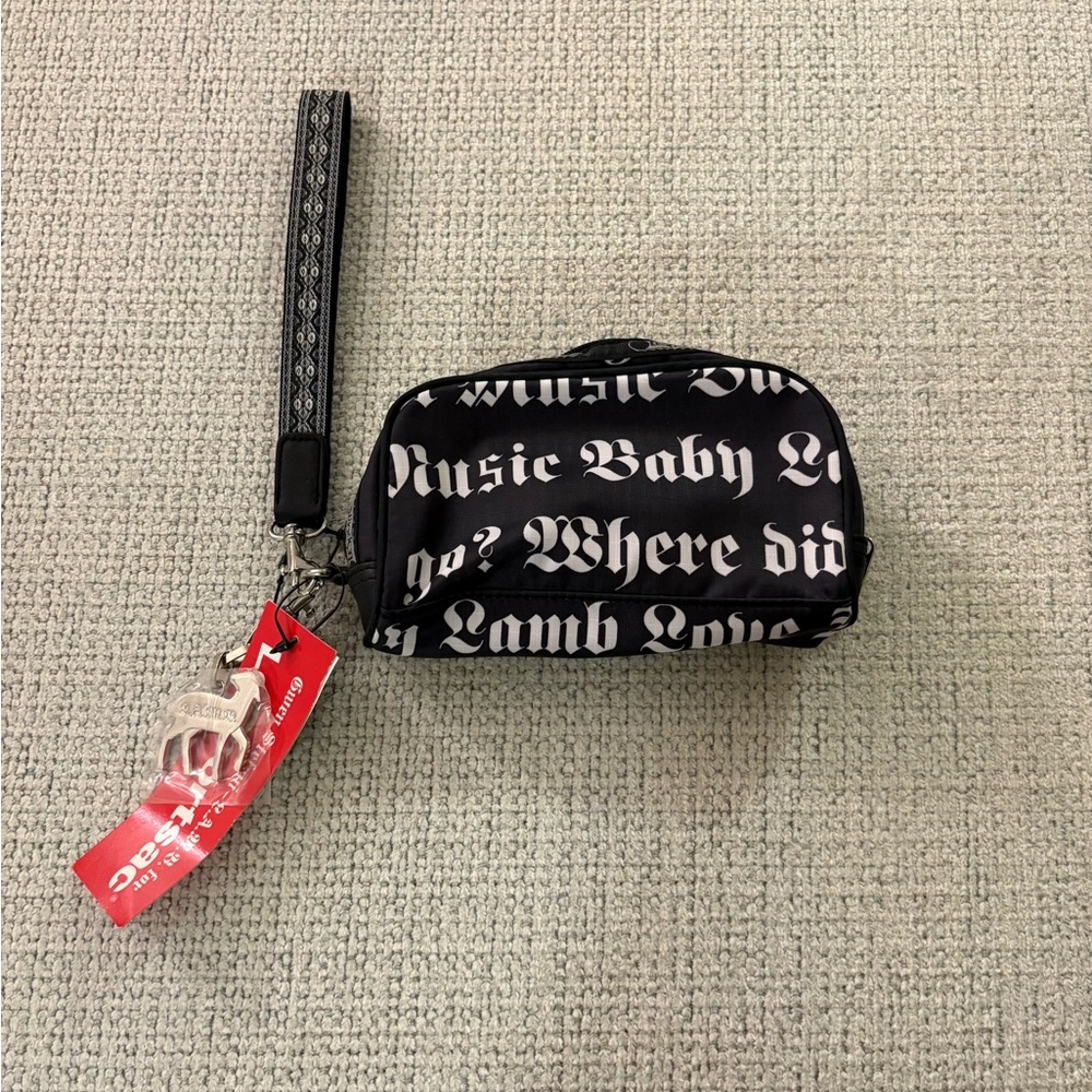L.A.M.B. LeSportsac Gwen Stefani Black and White Wristlet